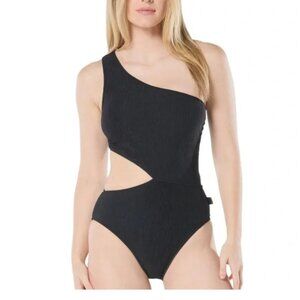 MICHAEL Michael Kors Women's One-Shoulder Side-Cutout Swimsuit NWT Size 10